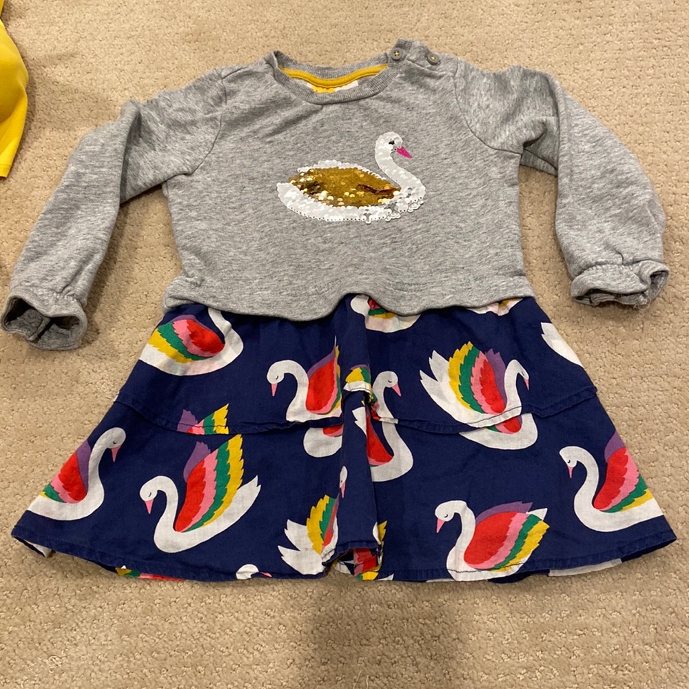 Mini Boden Swan Dress